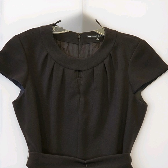 Isabella‎ Demarco Midi Dress Size 10 Chocolate Brown Cap Sleeve - Picture 3 of 12